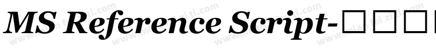 MS Reference Script字体转换
